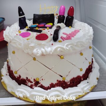 Makeup theme cake